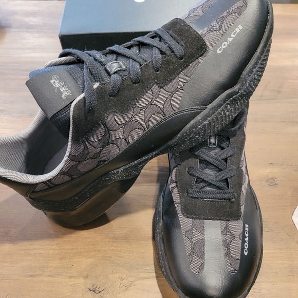 Coach shoes men's brand new black size 12 - Picture 2 of 7